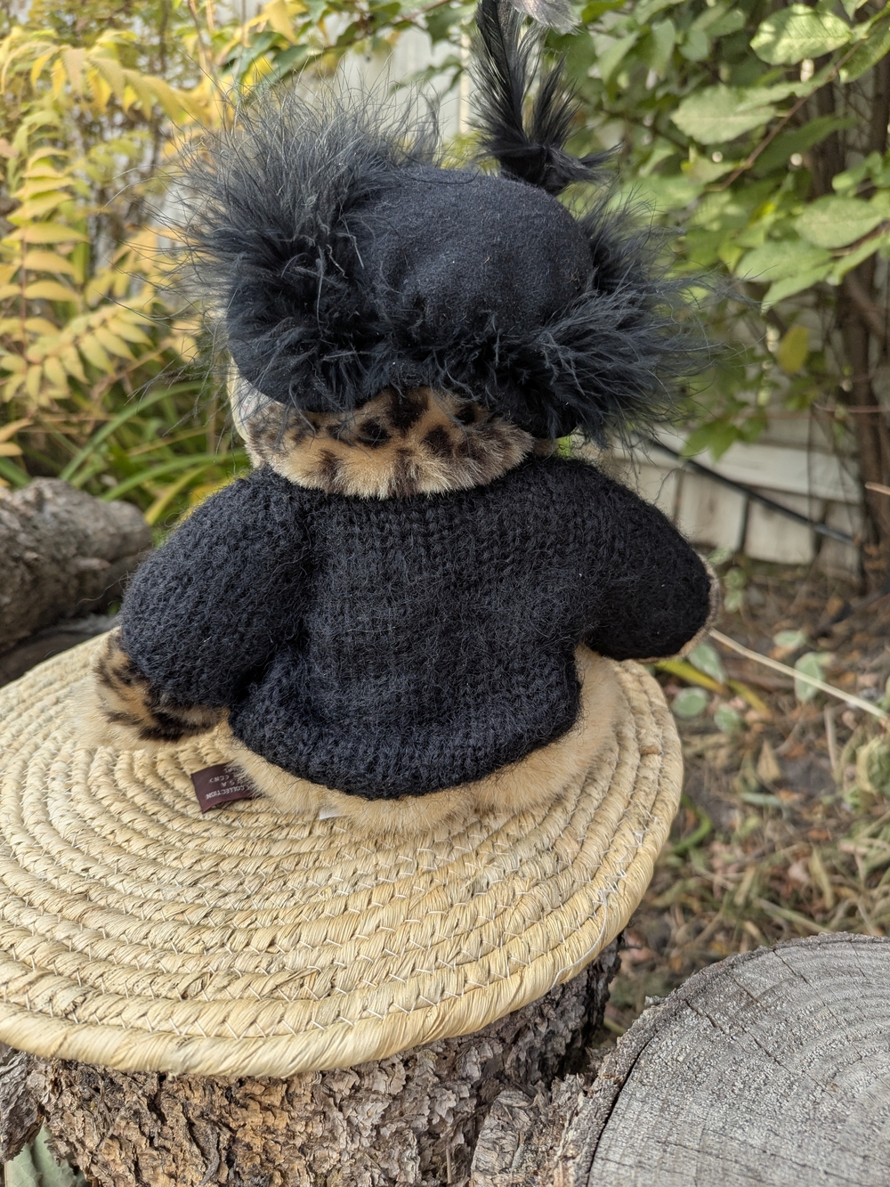 Bearington Collection Selena Plush Cat Vintage Whimsigoth Mob Wife Dark Coquette - Picture 9 of 17